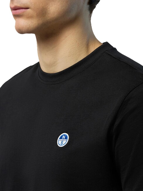 BOLLO T-shirt en coton noir - T-shirt