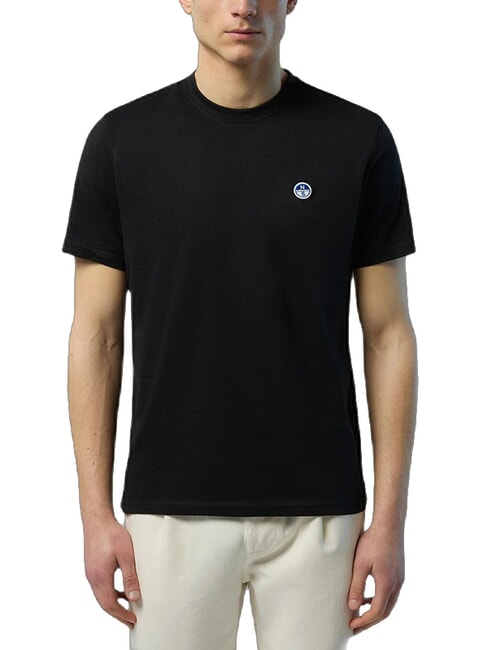 BOLLO T-shirt en coton noir - T-shirt