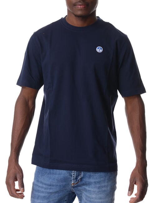 BOLLO T-shirt en coton bleu marine - T-shirt