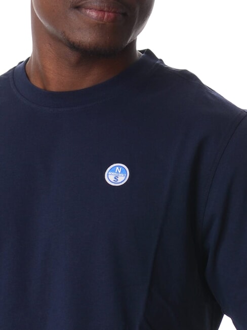 BOLLO T-shirt en coton bleu marine - T-shirt