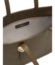 FURLA CAMPIONARIO - SFERA Sac de courses en cuir sage - Sacs pour Femme - 4