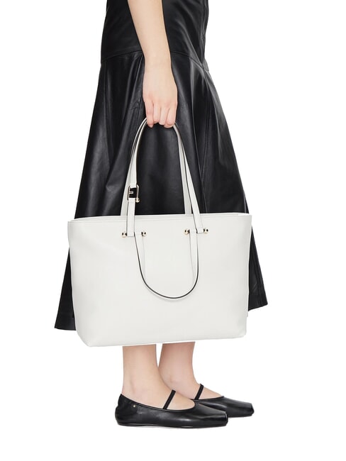 DUETTO Sac &agrave; main / sac bandouli&egrave;re guimauve + int&eacute;rieur gris. - Sacs pour Femme