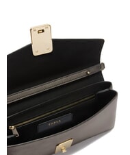 FURLA CAMPIONARIO - MERIDIANA  sac bandouli&egrave;re gris fonc&eacute; - Sacs pour Femme - 4