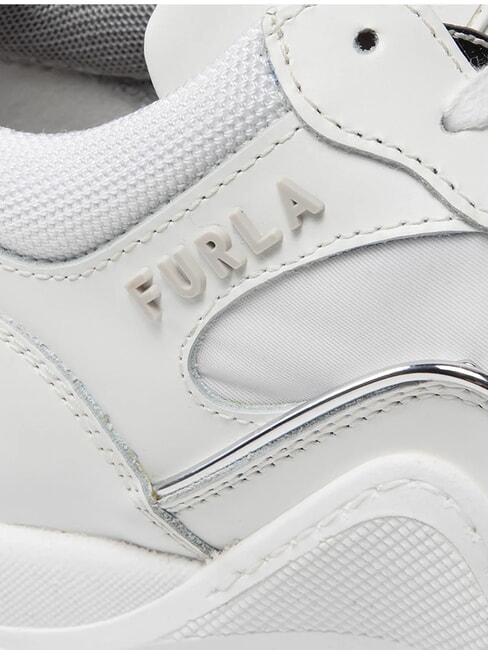 WONDERLACE UP Baskets pour femmes poudre de talc couleur argent - Chaussures Femme