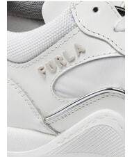 FURLA CAMPIONARIO - WONDERLACE UP Baskets pour femmes poudre de talc couleur argent - Chaussures Femme - 4