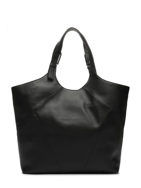 CAMPIONARIO - FLOW Sac bandouli&egrave;re en cuir Noir - Sacs pour Femme