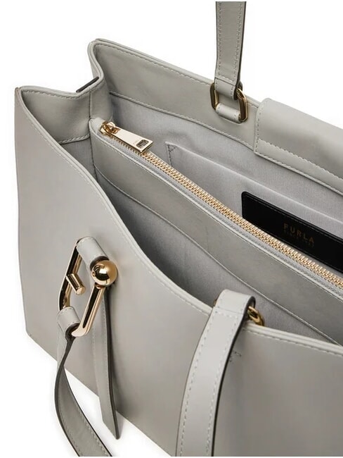 NUVOLA Sac cabas &agrave; bandouli&egrave;re cendre - Sacs pour Femme