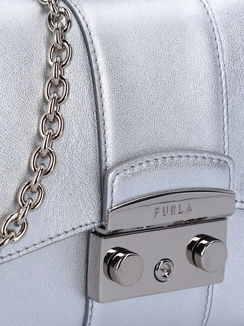 METROPOLIS  sac bandouli&egrave;re COULEUR ARGENT - Sacs pour Femme