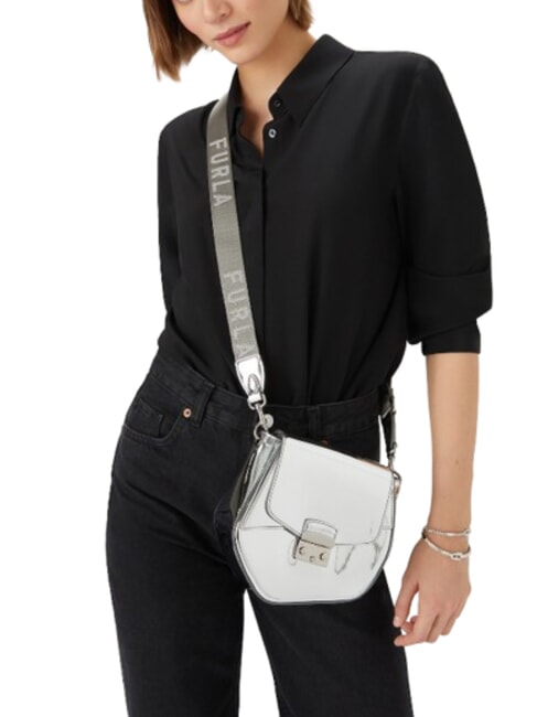 CAMPIONARIO - METROPOLIS  sac bandouli&egrave;re couleur argent + argent clair - Sacs pour Femme