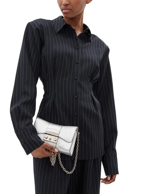 METROPOLIS Mini sac bandouli&egrave;re COULEUR ARGENT - Sacs pour Femme