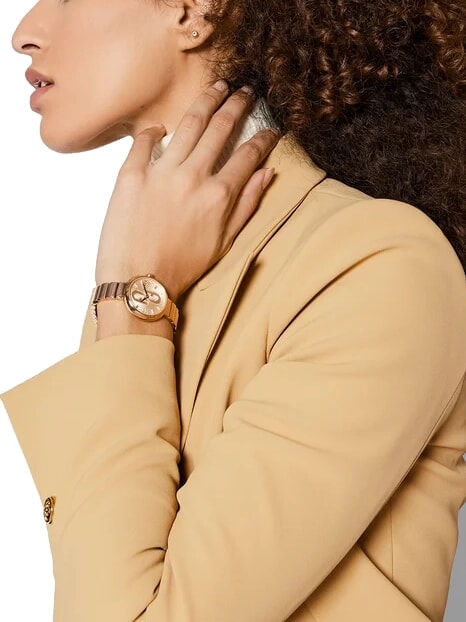 CAMPIONARIO - COSY montre &agrave; affichage de l'heure uniquement COULEUR OR ROSE - Montres