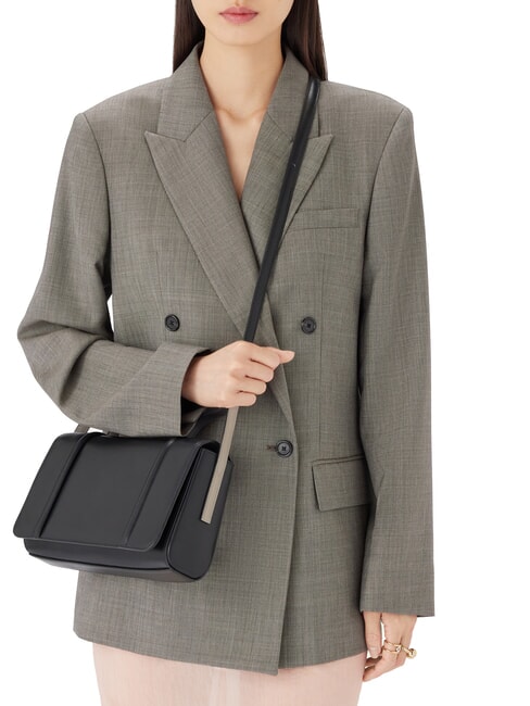 CAMPIONARIO - RIVA  sac bandouli&egrave;re noir+vanille - Sacs pour Femme