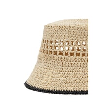 FURLA CAMPIONARIO - GIOVE  Chapeau en nylon naturel + noir - Bonnets - 2