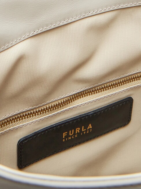 SFERA sac seau bandouli&egrave;re en cuir Guimauve - Sacs pour Femme