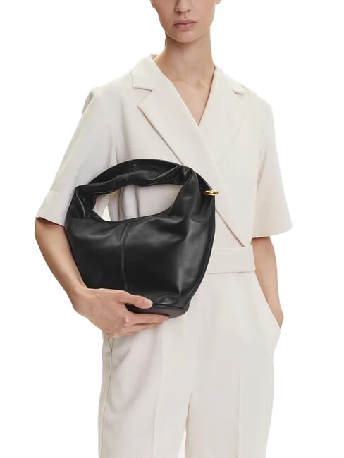 RING Mini sac bandouli&egrave;re en cuir Noir - Sacs pour Femme