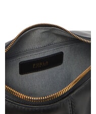 FURLA CAMPIONARIO - RING Mini sac bandouli&egrave;re en cuir Noir - Sacs pour Femme - 5