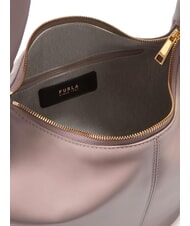 FURLA CAMPIONARIO - RING Mini sac bandouli&egrave;re en cuir mauve - Sacs pour Femme - 4