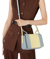 FURLA CAMPIONARIO - RIVA Sac bandouli&egrave;re en cuir freesia+cloud - Sacs pour Femme - 2