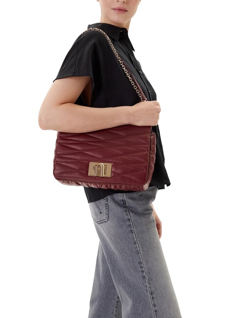 CAMPIONARIO - 1927 Sac bandouli&egrave;re en cuir Ribes / rouge - Sacs pour Femme