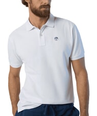 NORTH SAILS BASIC Polo &agrave; manches courtes en coton blanc - chemise polo - 3