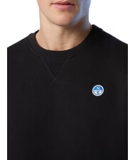 NORTH SAILS ROUND LOGO Sweat-shirt ras du cou en coton noir - Pulls molletonn&eacute;s - 6