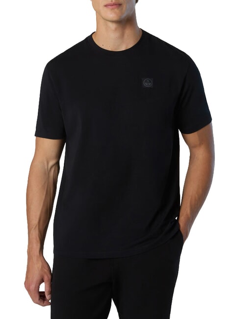 NORTH TECH T-shirt 100% coton noir - T-shirt