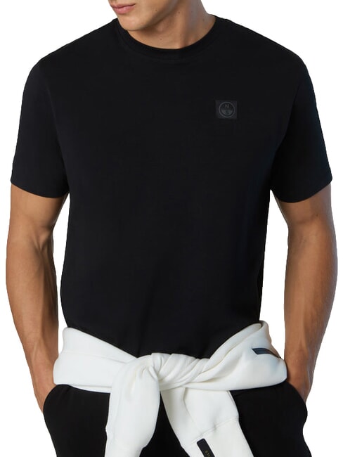 NORTH TECH T-shirt 100% coton noir - T-shirt