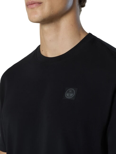NORTH TECH T-shirt 100% coton noir - T-shirt