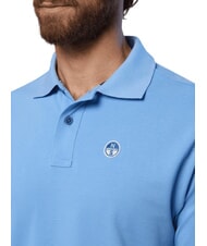 NORTH SAILS BASIC Polo &agrave; manches courtes en coton bleu clair - chemise polo - 5