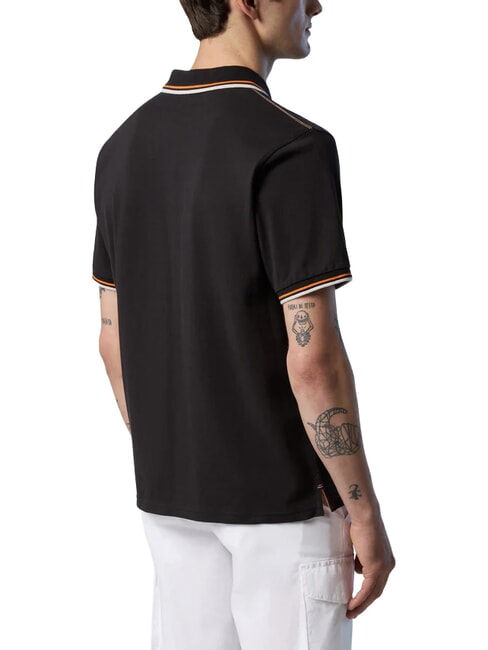 CORE polo en coton &agrave; manches courtes noir - chemise polo