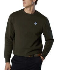 NORTH SAILS ROUND LOGO Sweat-shirt ras du cou en coton nuit en for&ecirc;t - Pulls molletonn&eacute;s - 3