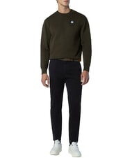 NORTH SAILS ROUND LOGO Sweat-shirt ras du cou en coton nuit en for&ecirc;t - Pulls molletonn&eacute;s - 5