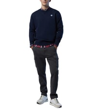 NORTH SAILS ROUND LOGO Sweat-shirt ras du cou en coton bleu marine - Pulls molletonn&eacute;s - 5