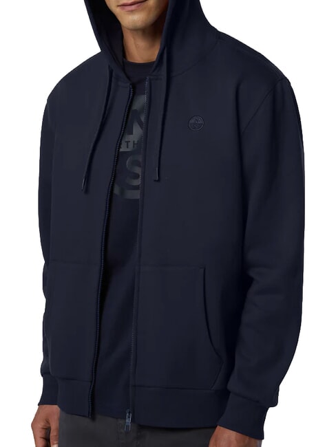 CORE Sweat &agrave; capuche zipp&eacute; bleu marine - Pulls molletonn&eacute;s