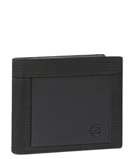PIQUADRO ORION Portefeuille, porte-billets, cuir mixte Noir - Portefeuilles Homme - 3