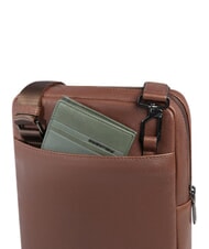 PIQUADRO CRONUS &Eacute;tui en cuir pour iPad MARRON - Sacs en Bandouli&egrave;res pour Homme - 4