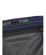 PIQUADRO ORION Sac banane en cuir et tissu bleu - Sacs banane - 4