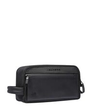 PIQUADRO ORION &Eacute;tui &agrave; beaut&eacute; en tissu et cuir Noir - Trousses - 3