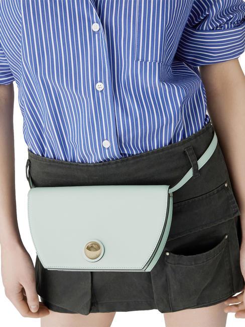 CAMPIONARIO - SFERA  Micro sac bandouli&egrave;re, en cuir lagune - Sacs pour Femme