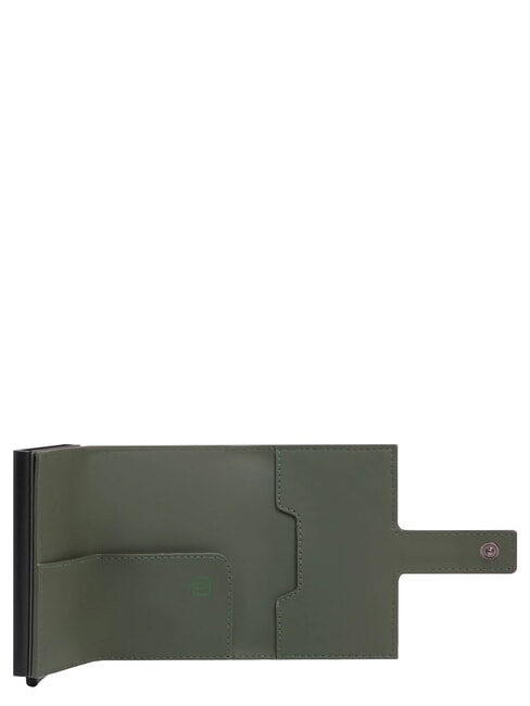 CORNER SPECIALE GOMMATO Porte-cartes automatique &eacute;tanche VERT - Portefeuilles Homme