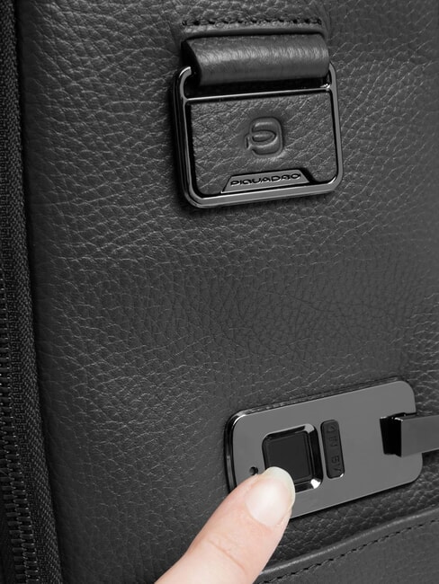 MODUS RESTYLING Sac &agrave; dos &agrave; fermeture par empreinte digitale Noir - Sacs &agrave; dos pour ordinateur portable