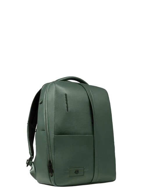 RUSSEL Sac &agrave; dos pour ordinateur portable 14 pouces, en cuir VERT - Sacs &agrave; dos pour ordinateur portable
