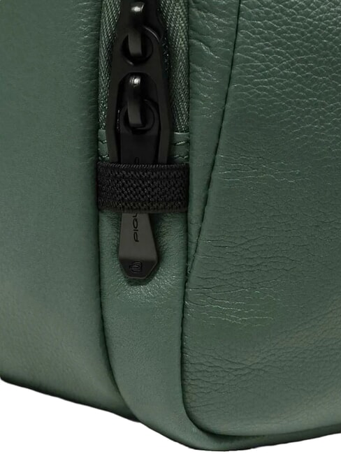 RUSSEL Sac &agrave; dos pour ordinateur portable 14 pouces, en cuir VERT - Sacs &agrave; dos pour ordinateur portable