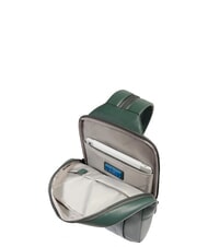 PIQUADRO W137 Sac &agrave; dos en cuir &agrave; une &eacute;paule VERT - Sacs &agrave; dos pour ordinateur portable - 5