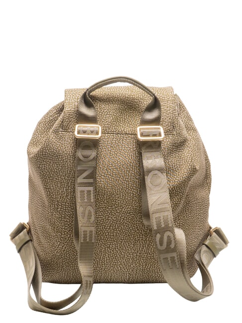 BORBONAIS Sac &agrave; dos moyen en tissu olive - Sacs pour Femme