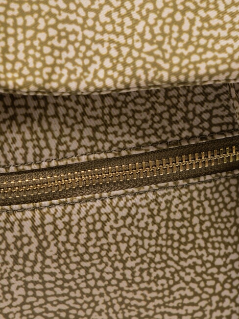 BORBONAIS Sac &agrave; dos moyen en tissu olive - Sacs pour Femme
