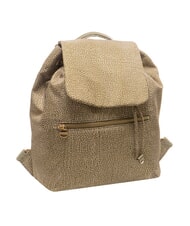BORBONESE BORBONAIS Sac &agrave; dos moyen en tissu olive - Sacs pour Femme - 4