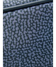 BORBONESE BORBONAIS Mini sac &agrave; bandouli&egrave;re, en tissu lapis bleu - Sacs pour Femme - 3