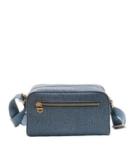 BORBONESE BORBONAIS Mini sac &agrave; bandouli&egrave;re, en tissu lapis bleu - Sacs pour Femme - 4