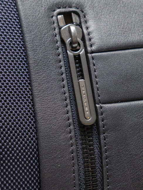 BRIEF Sac &agrave; dos pour pc 14" et tablette bleu/cuir - Sacs &agrave; dos pour ordinateur portable